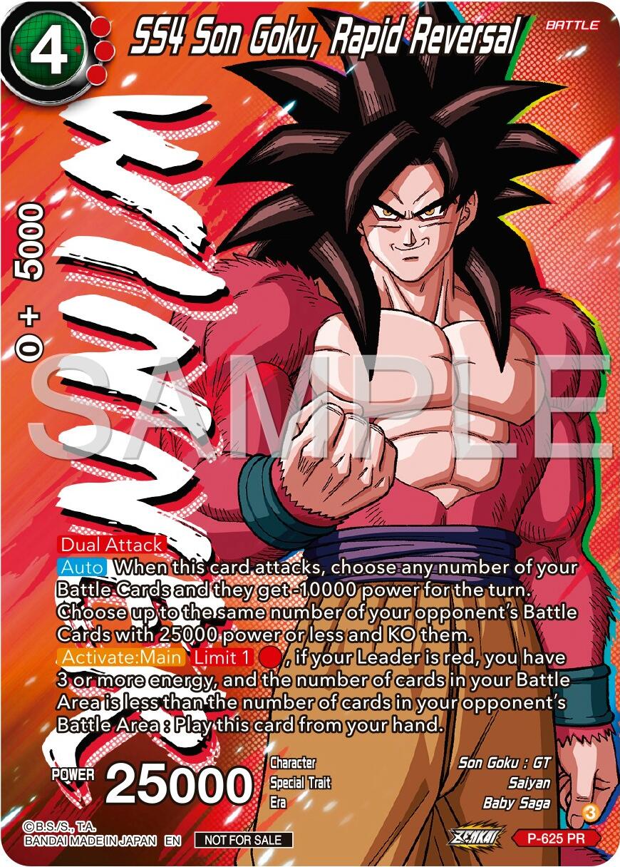 SS4 Son Goku, Rapid Reversal (Zenkai Series Tournament Pack Vol.9) (Winner) (P-625) [Promotion Cards] | Event Horizon Hobbies CA