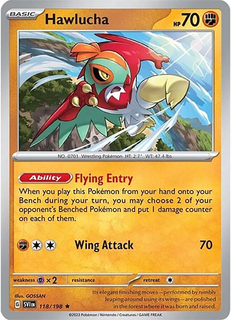 Hawlucha (118/198) (Theme Deck Exclusive) [Scarlet & Violet: Base Set] | Event Horizon Hobbies CA