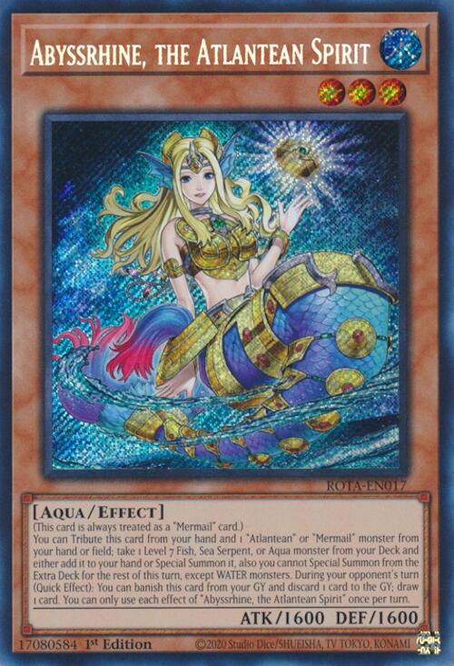 Abyssrhine, the Atlantean Spirit [ROTA-EN017] Secret Rare | Event Horizon Hobbies CA