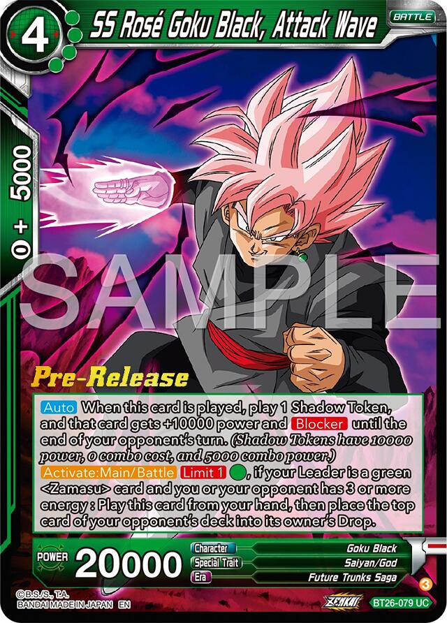 SS Rose Goku Black, Attack Wave (BT26-079) [Ultimate Advent Prerelease Promos] | Event Horizon Hobbies CA