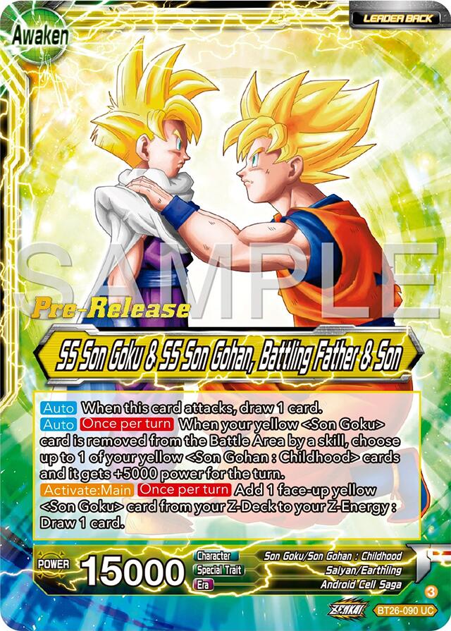 SS Son Goku // SS Son Goku & SS Son Gohan, Battling Father & Son (BT26-090) [Ultimate Advent Prerelease Promos] | Event Horizon Hobbies CA