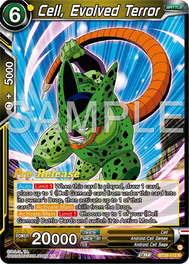 Cell, Evolved Terror (BT26-112) [Ultimate Advent Prerelease Promos] | Event Horizon Hobbies CA