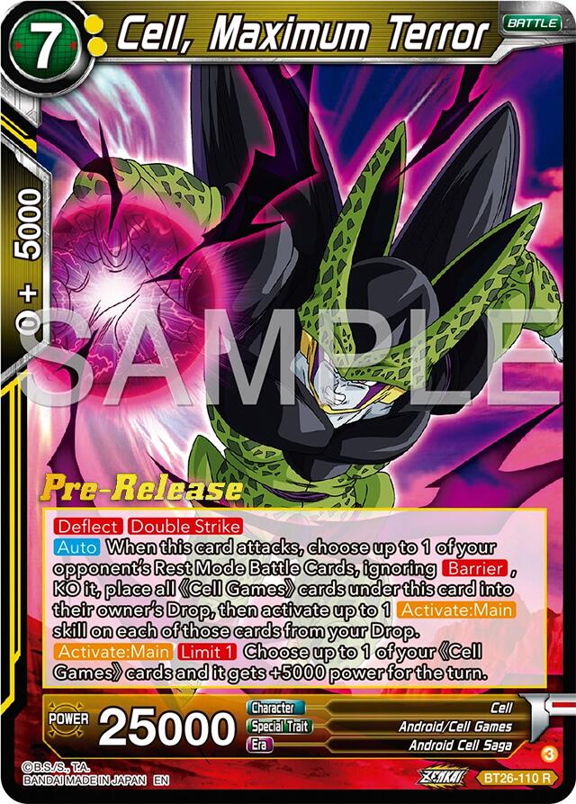 Cell, Maximum Terror (BT26-110) [Ultimate Advent Prerelease Promos] | Event Horizon Hobbies CA