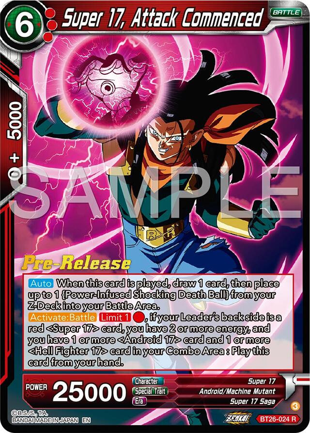 Super 17, Attack Commenced (BT26-024) [Ultimate Advent Prerelease Promos] | Event Horizon Hobbies CA