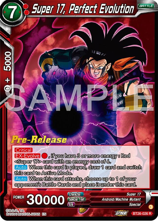 Super 17, Perfect Evolution (BT26-026) [Ultimate Advent Prerelease Promos] | Event Horizon Hobbies CA