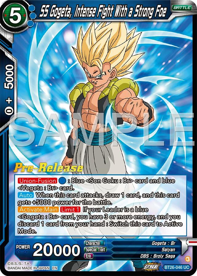 SS Gogeta, Intense Fight With a Strong Foe (BT26-046) [Ultimate Advent Prerelease Promos] | Event Horizon Hobbies CA