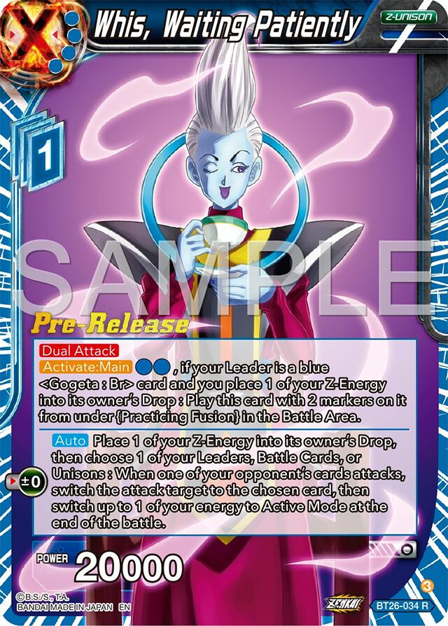 Whis, Waiting Patiently (BT26-034) [Ultimate Advent Prerelease Promos] | Event Horizon Hobbies CA