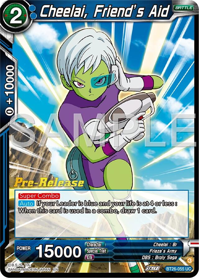 Cheelai, Friend's Aid (BT26-055) [Ultimate Advent Prerelease Promos] | Event Horizon Hobbies CA