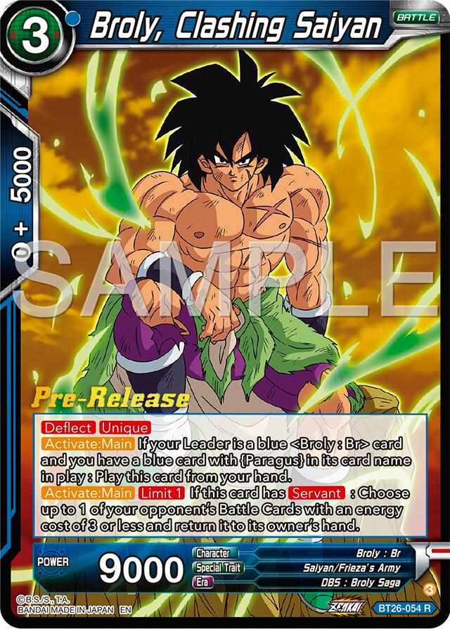 Broly, Clashing Saiyan (BT26-054) [Ultimate Advent Prerelease Promos] | Event Horizon Hobbies CA