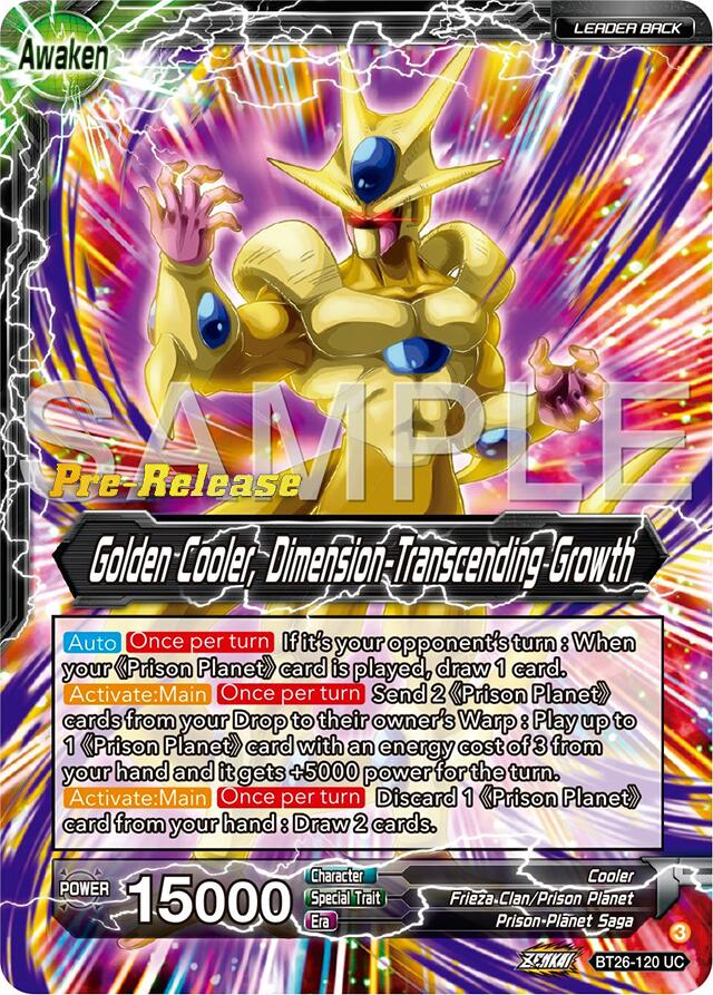 Cool // Golden Cooler, Dimension-Transcending Growth (BT26-120) [Ultimate Advent Prerelease Promos] | Event Horizon Hobbies CA