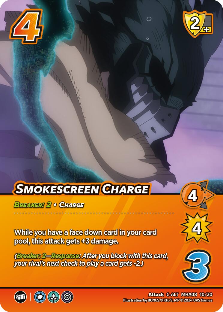 Smokescreen Charge (Alternate Art) [Challenger Series: My Hero Academia - Dark Hero Arc] | Event Horizon Hobbies CA