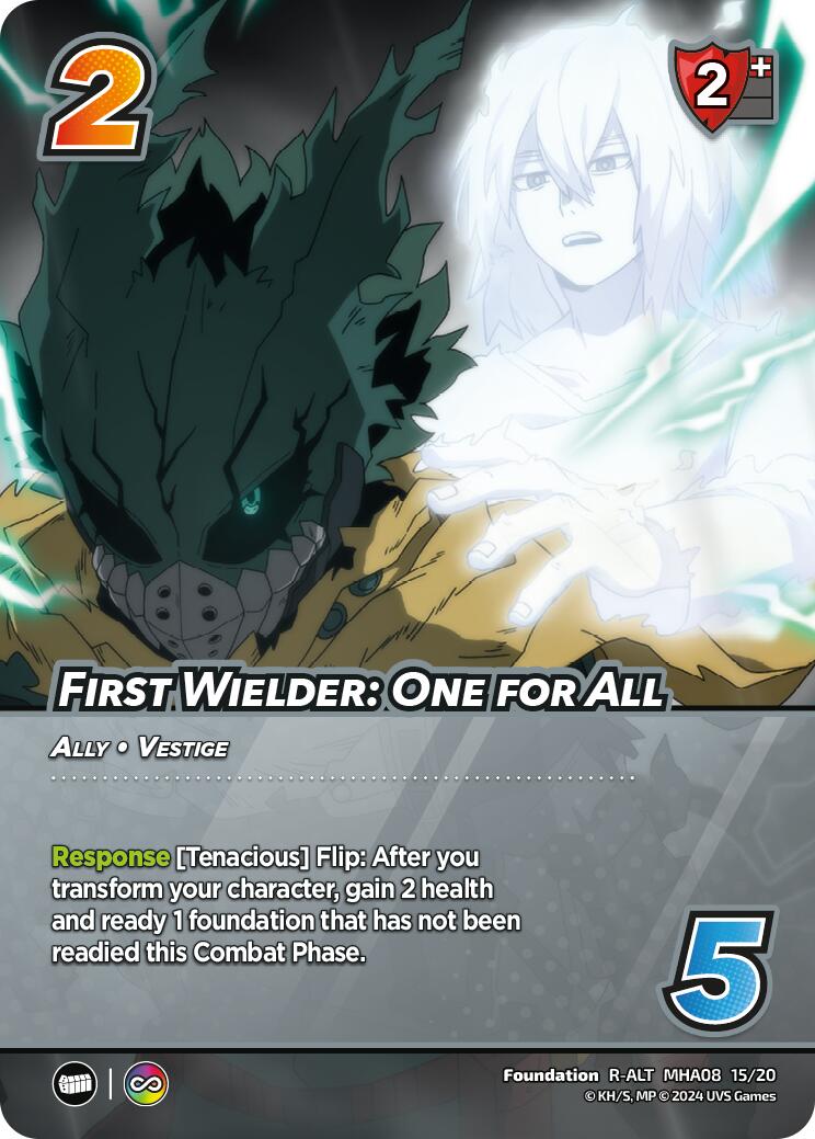 First Wielder: One for All (Alternate Art) [Challenger Series: My Hero Academia - Dark Hero Arc] | Event Horizon Hobbies CA