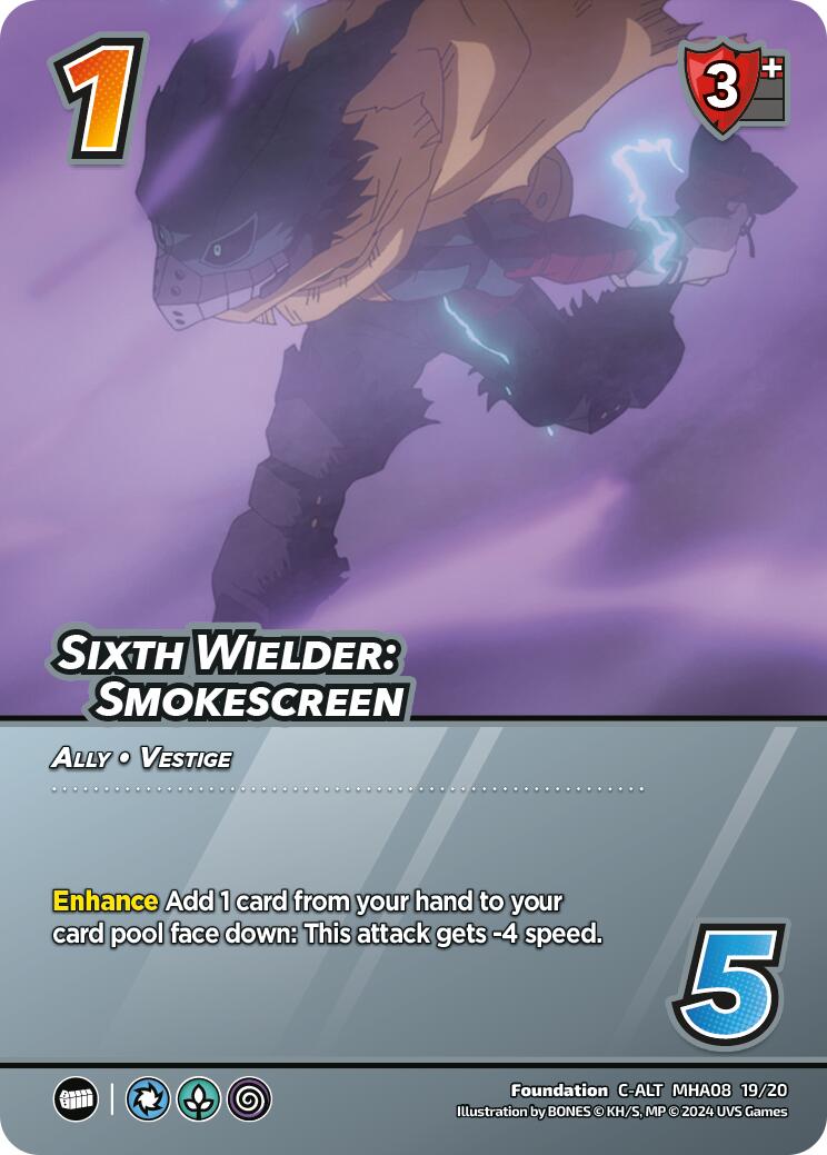 Sixth Wielder: Smokescreen (Alternate Art) [Challenger Series: My Hero Academia - Dark Hero Arc] | Event Horizon Hobbies CA