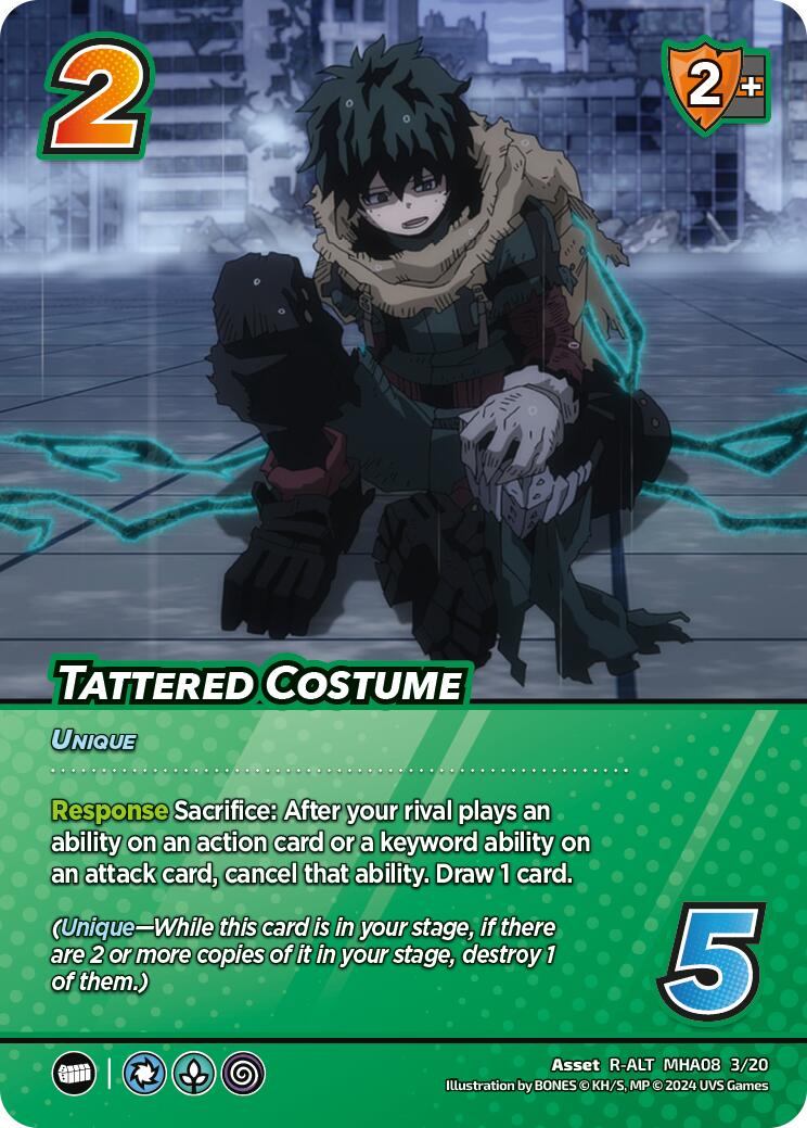 Tattered Costume (Alternate Art) [Challenger Series: My Hero Academia - Dark Hero Arc] | Event Horizon Hobbies CA