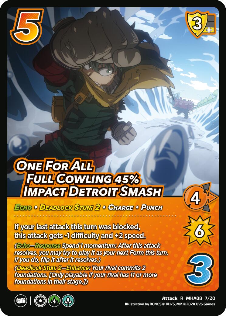 One For All Full Cowling 45% Impact Detroit Smash [Challenger Series: My Hero Academia - Dark Hero Arc] | Event Horizon Hobbies CA