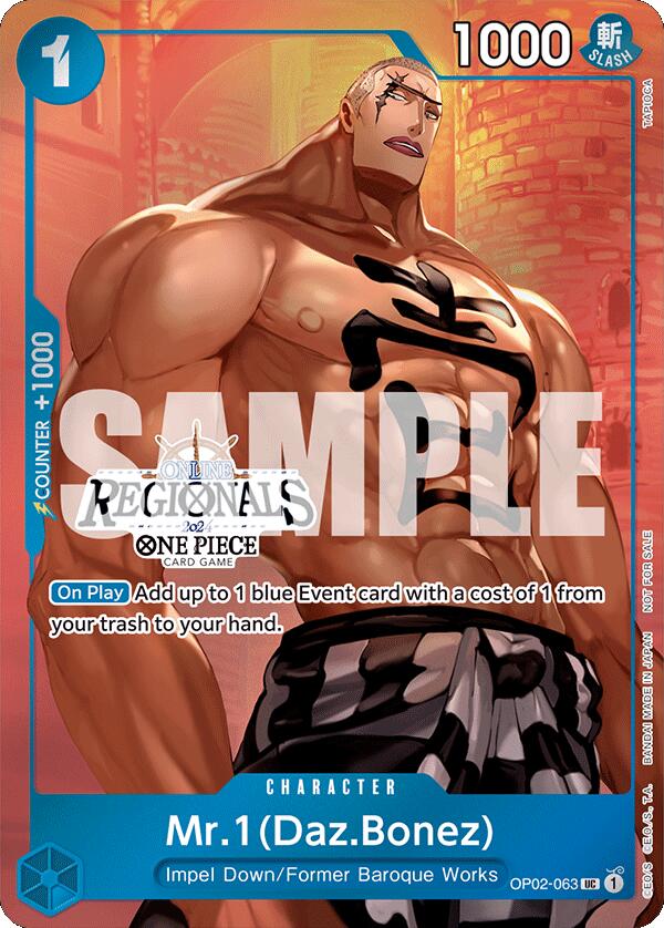 Mr.1 (Daz.Bonez) (Online Regional 2024 Vol. 3) [One Piece Promotion Cards] | Event Horizon Hobbies CA