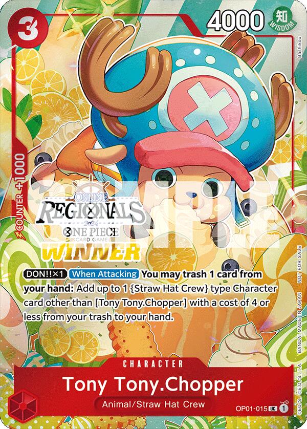 Tony Tony.Chopper (Online Regional 2024 Vol. 3) [Winner] [One Piece Promotion Cards] | Event Horizon Hobbies CA