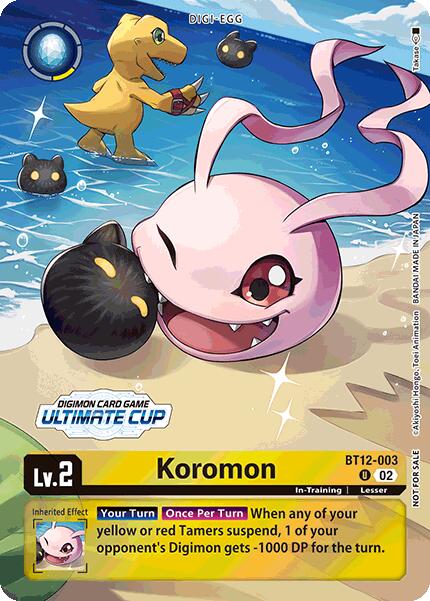 Koromon [BT12-003] (Ultimate Cup 2024) [Across Time] | Event Horizon Hobbies CA