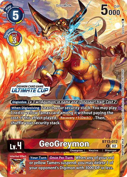 GeoGreymon [BT13-012] (Ultimate Cup 2024) [Versus Royal Knights Booster] | Event Horizon Hobbies CA