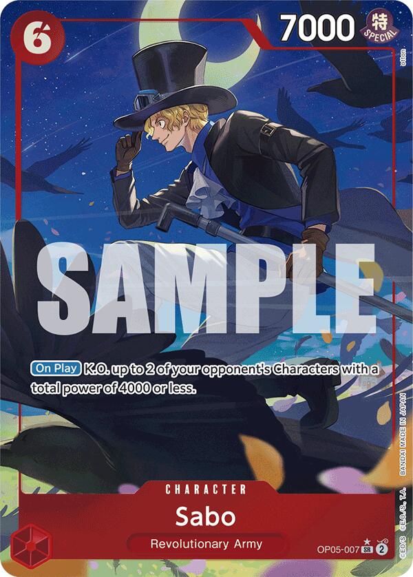 Sabo (OP05-007) (Alternate Art) [Premium Booster -The Best-] | Event Horizon Hobbies CA