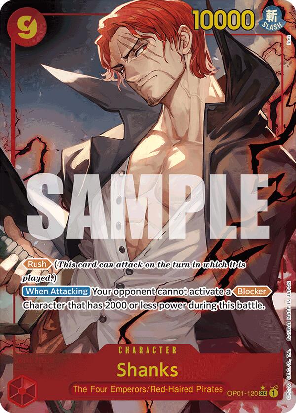 Shanks (OP01-120) (Alternate Art) [Premium Booster -The Best-] | Event Horizon Hobbies CA