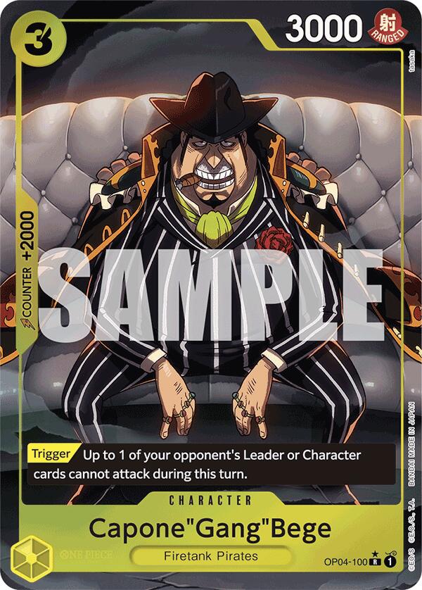 Capone"Gang"Bege (OP04-100) (Alternate Art) [Premium Booster -The Best-] | Event Horizon Hobbies CA