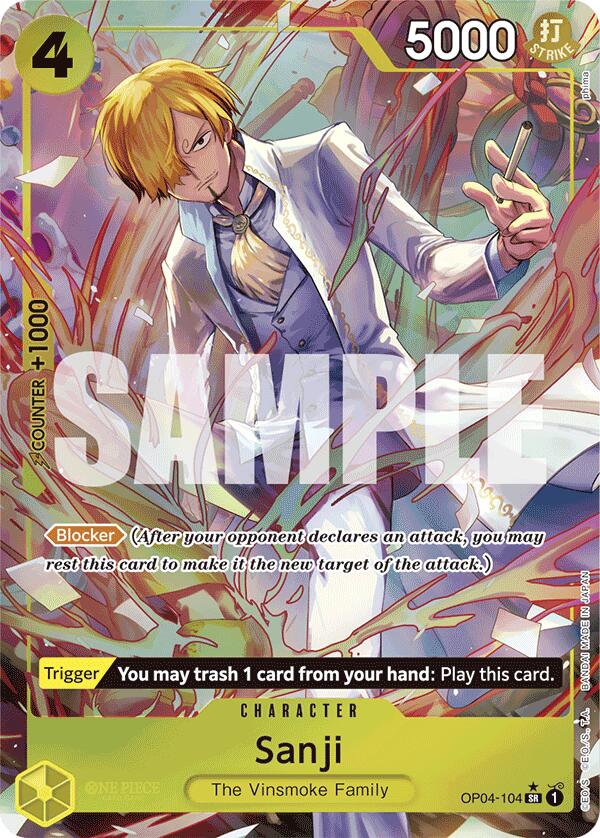 Sanji (OP04-104) (Alternate Art) [Premium Booster -The Best-] | Event Horizon Hobbies CA