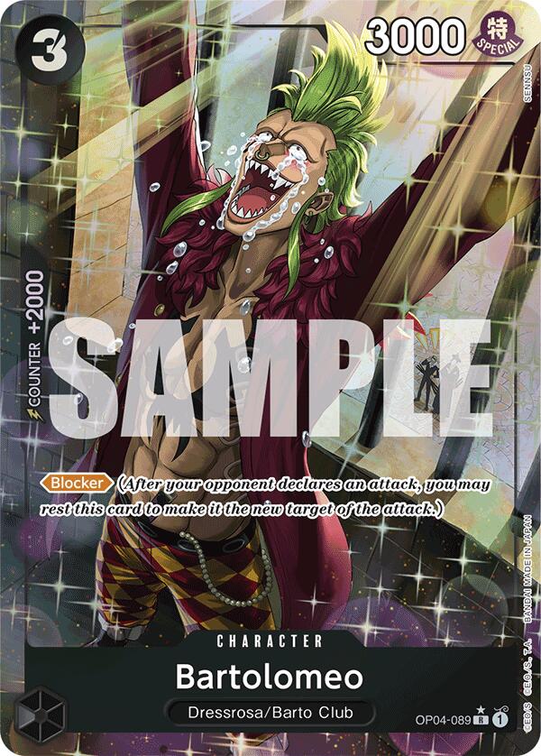 Bartolomeo (OP04-089) (Alternate Art) [Premium Booster -The Best-] | Event Horizon Hobbies CA