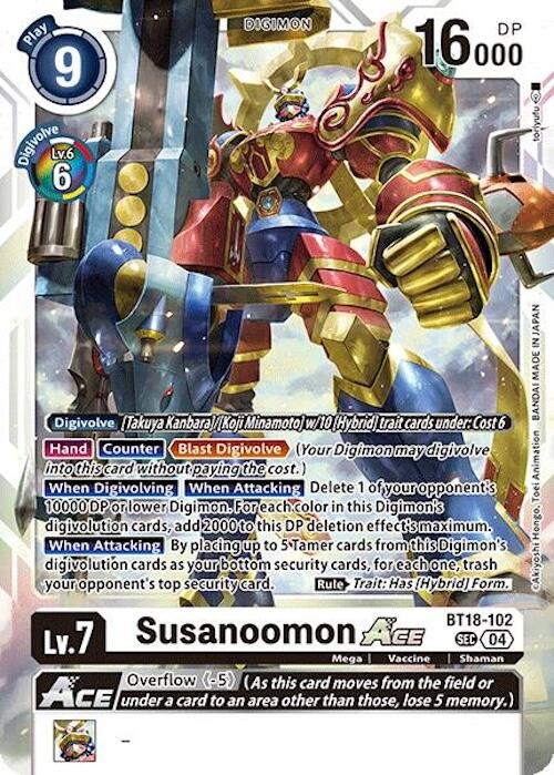 Susanoomon ACE [BT18-102] [Release Special Booster 2.0] | Event Horizon Hobbies CA