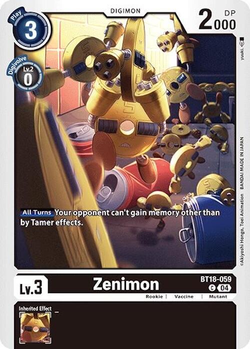 Zenimon [BT18-059] [Release Special Booster 2.0] | Event Horizon Hobbies CA