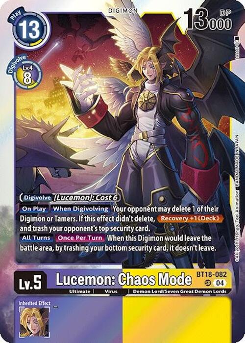 Lucemon: Chaos Mode [BT18-082] [Release Special Booster 2.0] | Event Horizon Hobbies CA