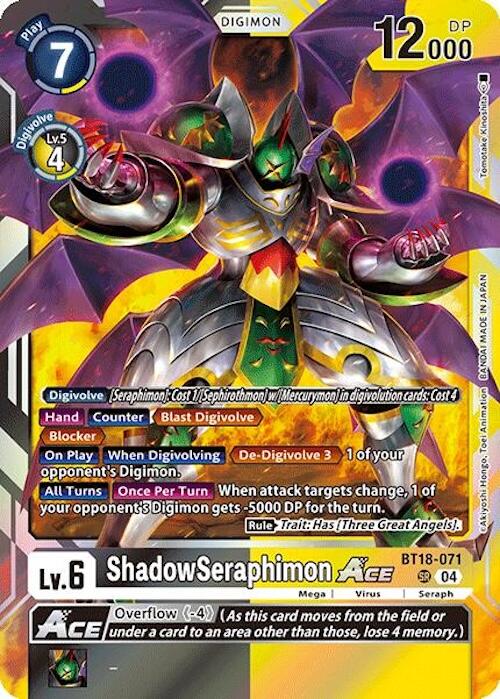 ShadowSeraphimon ACE [BT18-071] [Release Special Booster 2.0] | Event Horizon Hobbies CA