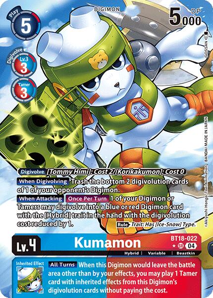 Kumamon [BT18-022] (Alternate Art) [Release Special Booster 2.0] | Event Horizon Hobbies CA