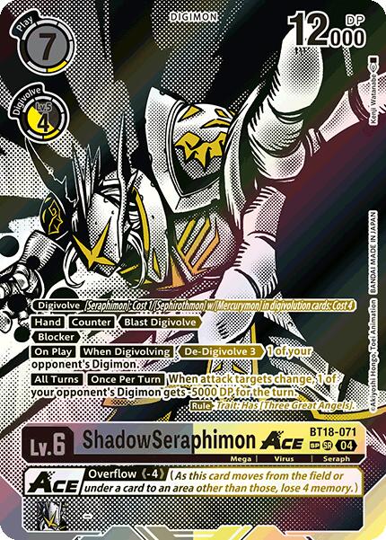 ShadowSeraphimon ACE [BT18-071] (Textured) [Release Special Booster 2.0] | Event Horizon Hobbies CA