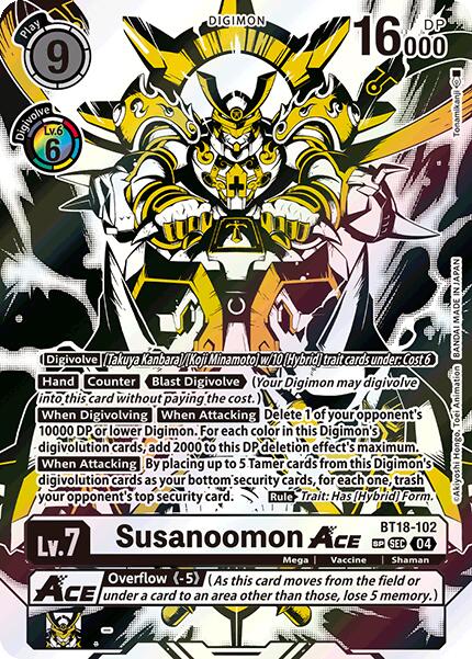 Susanoomon ACE [BT18-102] (Textured) [Release Special Booster 2.0] | Event Horizon Hobbies CA