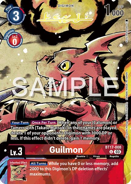 Guilmon [BT17-008] (Signed) [Release Special Booster 2.0] | Event Horizon Hobbies CA