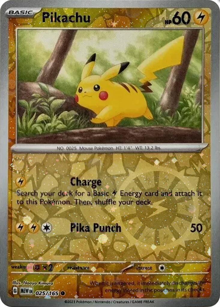 Pikachu (025/165) (Cosmos Holo) (Costco Exclusive) [Miscellaneous Cards] | Event Horizon Hobbies CA