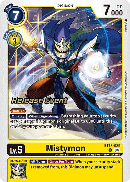 Mistymon [BT18-039] [Release Special Booster 2.0 Pre-Release Cards] | Event Horizon Hobbies CA