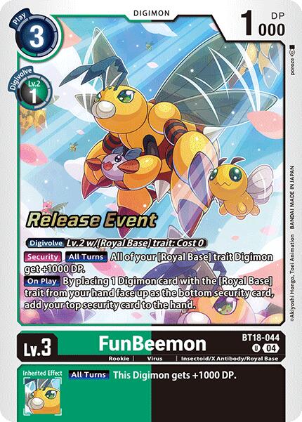 FunBeemon [BT18-044] [Release Special Booster 2.0 Pre-Release Cards] | Event Horizon Hobbies CA