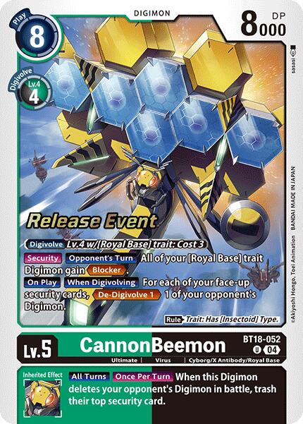 CannonBeemon [BT18-052] [Release Special Booster 2.0 Pre-Release Cards] | Event Horizon Hobbies CA