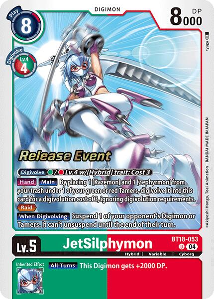 JetSilphymon [BT18-053] [Release Special Booster 2.0 Pre-Release Cards] | Event Horizon Hobbies CA