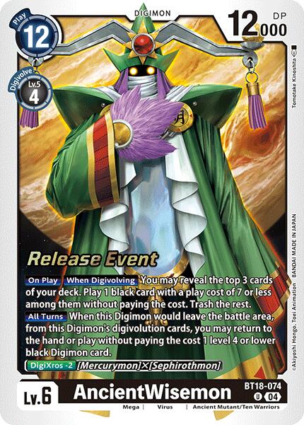 AncientWisemon [BT18-074] [Release Special Booster 2.0 Pre-Release Cards] | Event Horizon Hobbies CA