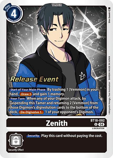 Zenith [BT18-092] [Release Special Booster 2.0 Pre-Release Cards] | Event Horizon Hobbies CA