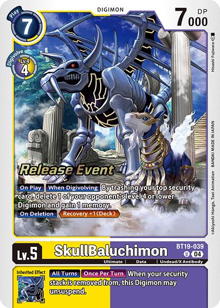 SkullBaluchimon [BT19-039] [Release Special Booster 2.0 Pre-Release Cards] | Event Horizon Hobbies CA