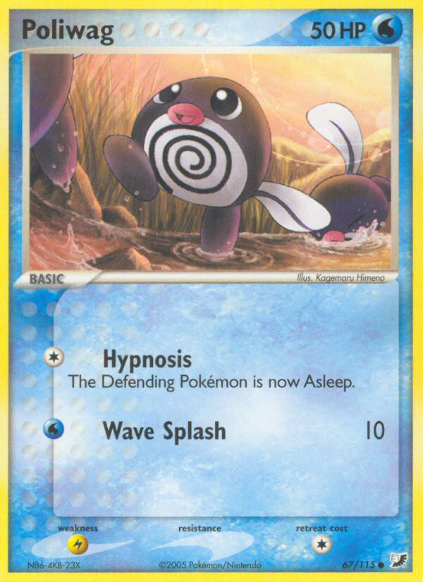 Poliwag (67/115) [EX: Unseen Forces] | Event Horizon Hobbies CA