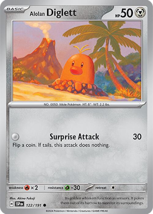 Alolan Diglett (122/191) [Scarlet & Violet: Surging Sparks] | Event Horizon Hobbies CA