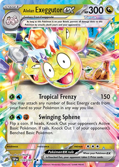 Alolan Exeggutor ex (133/191) [Scarlet & Violet: Surging Sparks] | Event Horizon Hobbies CA