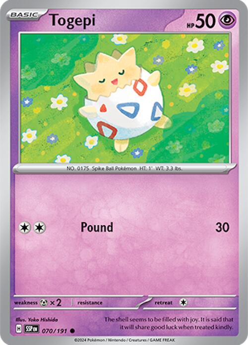 Togepi (070/191) [Scarlet & Violet: Surging Sparks] | Event Horizon Hobbies CA