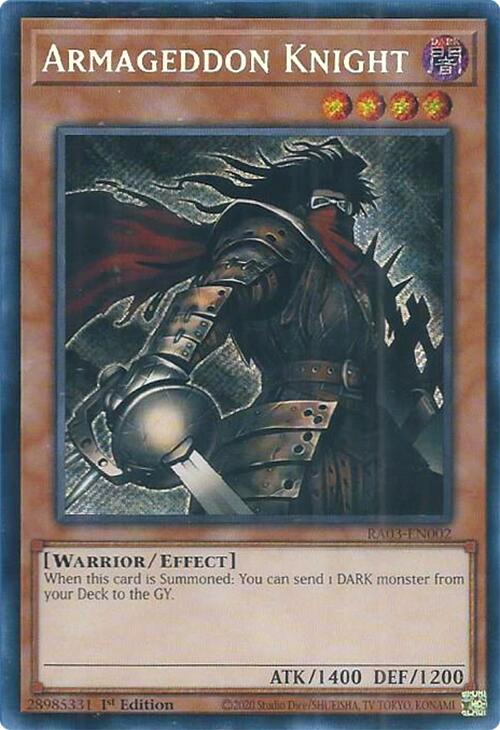 Armageddon Knight (Secret Rare) [RA03-EN002] Secret Rare | Event Horizon Hobbies CA