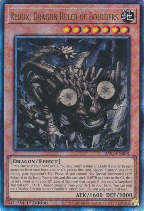 Redox, Dragon Ruler of Boulders (UTR) [RA03-EN008] Prismatic Ultimate Rare | Event Horizon Hobbies CA